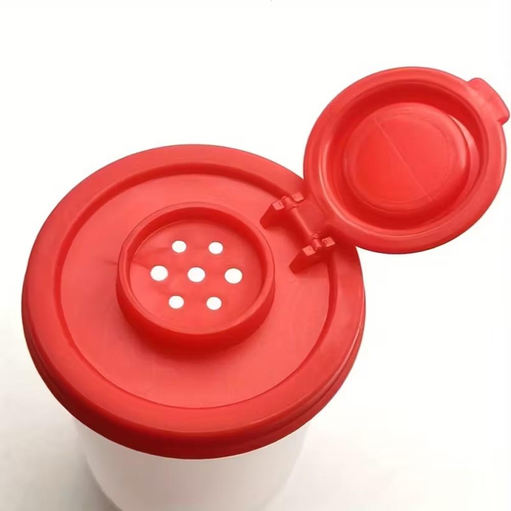 Set of 2 Large Salt and Pepper Shakers，Moisture Proof  Salt Shaker to go Camping Picnic Outdoors Kitchen Lunch Boxes Travel Spice Set Clear with Covers Lids Plastic Airtight Dispenser