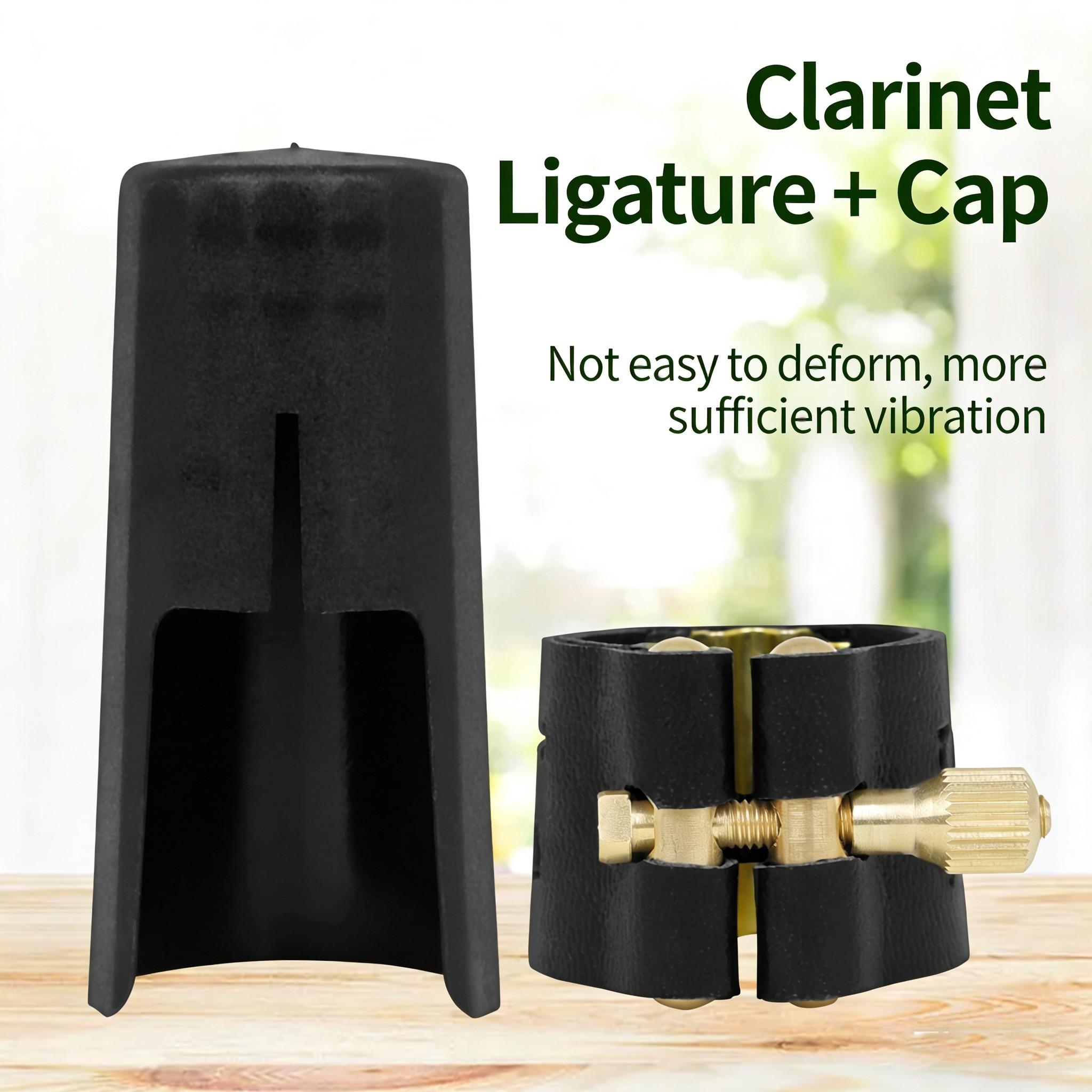 Lade Clarinet/saxophone Cap Set with Metal Buckle, Paper Box, Stable Design, Protective Mouthpiece Cover for Daily Practice & Concerts