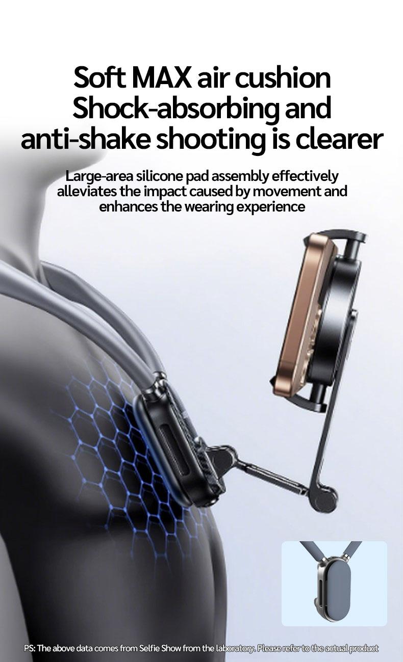 Selfieshow New Magnetic Neck Strap Phone Holder, Portable Phone Holder, Universal Phone Holder, Magnetic Smartphone Holder, First Person Perspective Sports Camera Shooting Aid, Chest Anti-Shake Fixed Stand #TOP PICKS