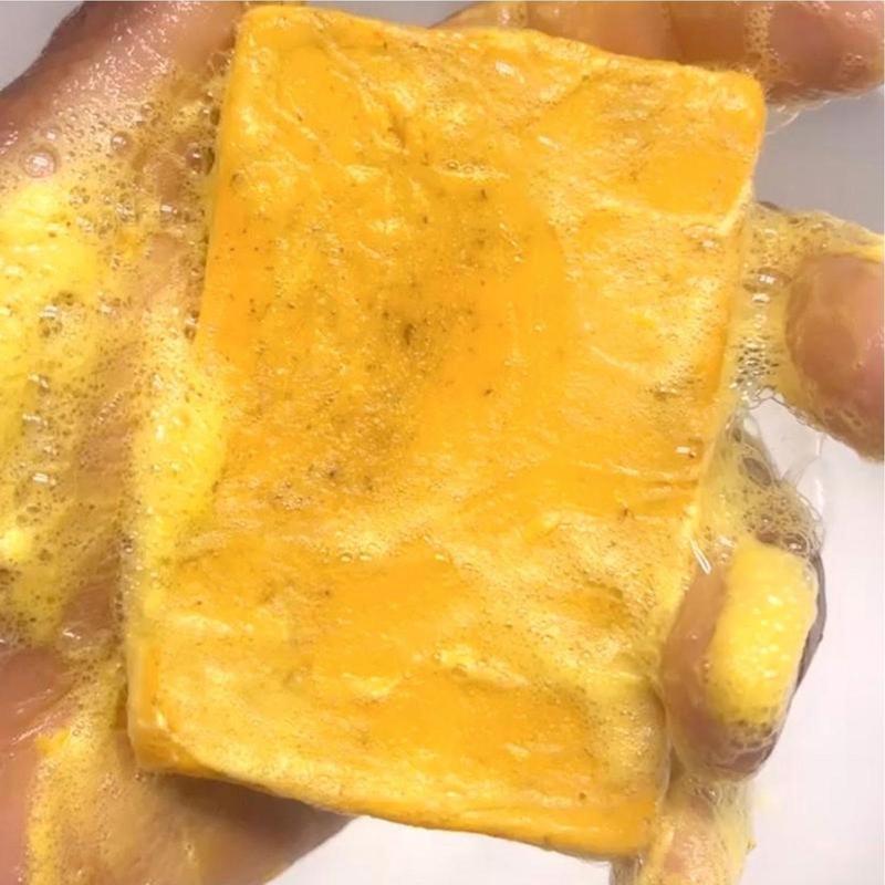 BISUTANG Lemon Turmeric Kojic Acid Soap Bars -XXXL Turmeric – Natural Lemon, Turmeric & Kojic Acid Soap for Face & Body, Gentle Cleansing for All Skin Types, Ideal for Daily Use