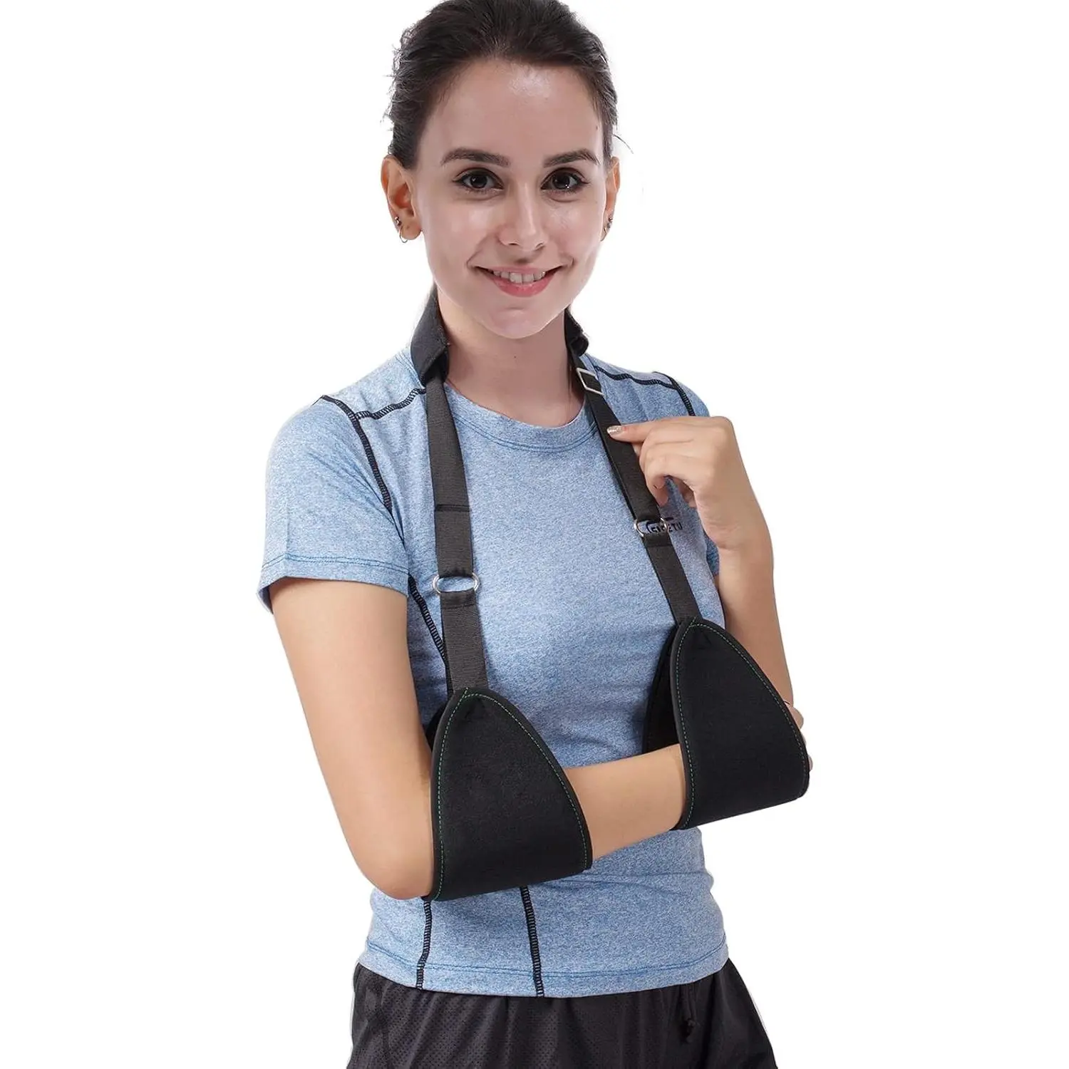 Dislocated Arm Sling Shoulder Immobilizer Rotator Cuff Wrist Elbow Forearm Support Brace Strap with Soft Comfortable Padded Lightweight for Broken Fractured Arm