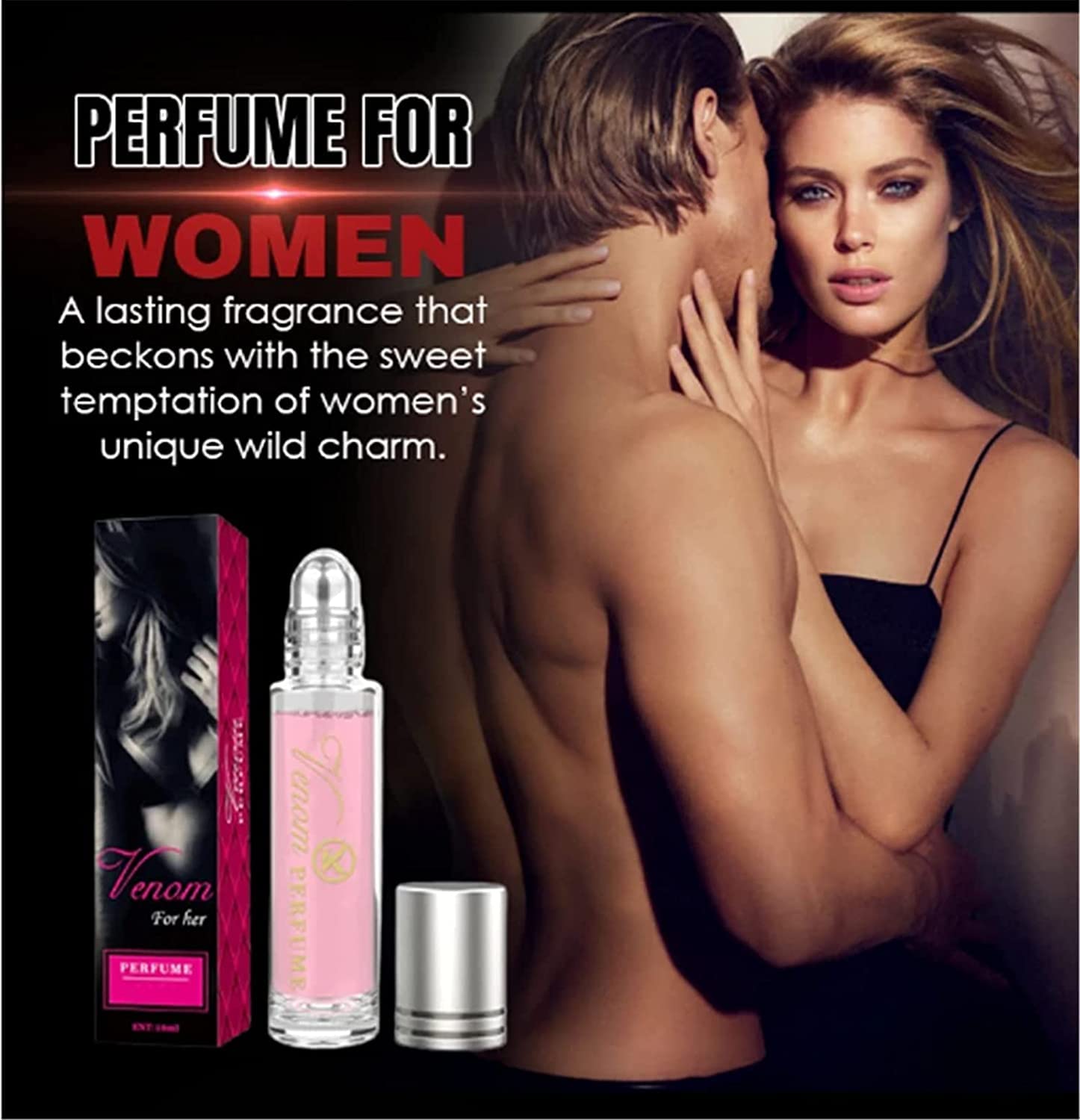 Women's Pheromone Fragrance - Long-lasting Roll-On Oil Fragrance to Boost Elegance, Confidence & Attractiveness