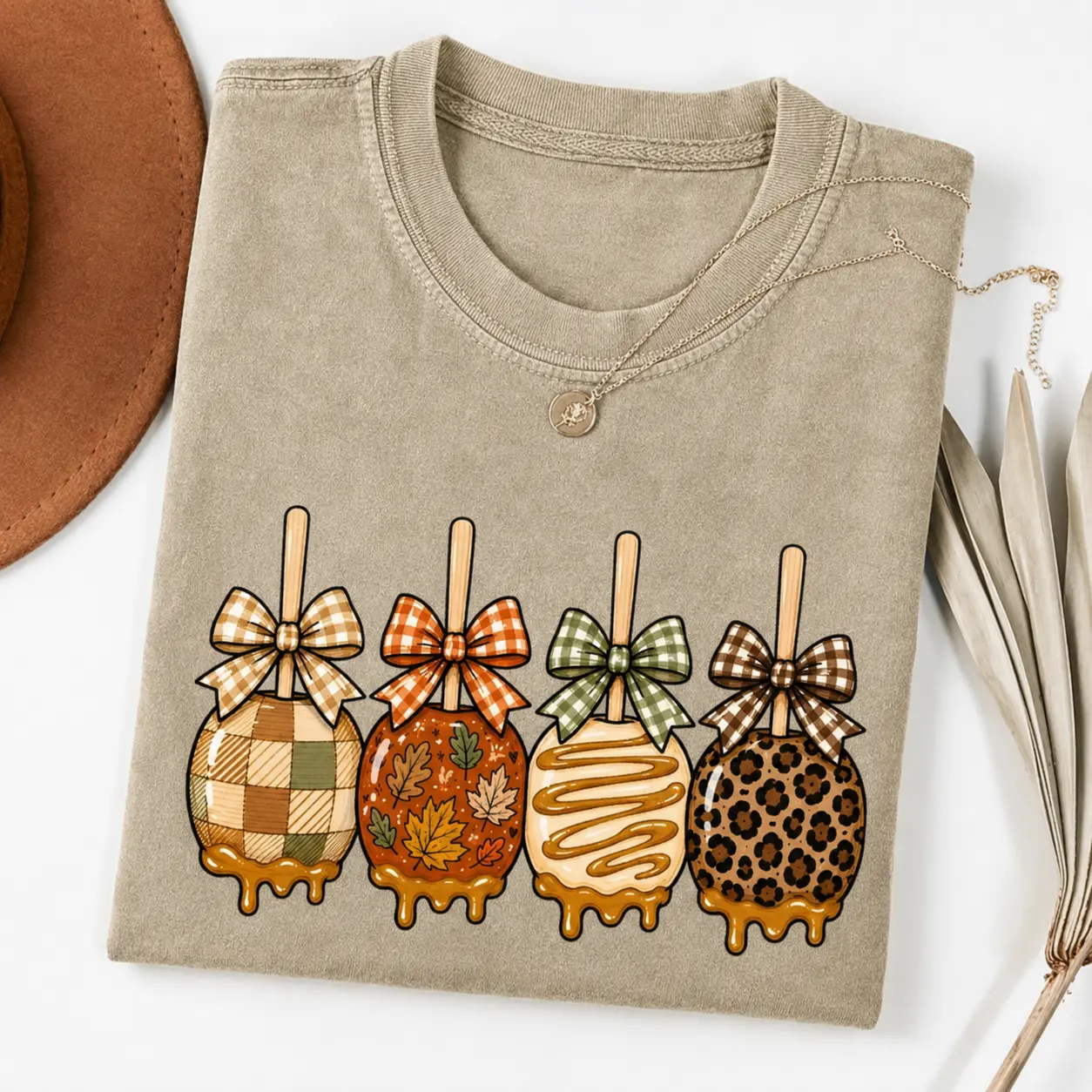 Comfort Colors Caramel Apple Pops T-shirt, Fall Treat Shirt, Autumn Boutique Sublimation Trending Fall Season 2026 Shirt