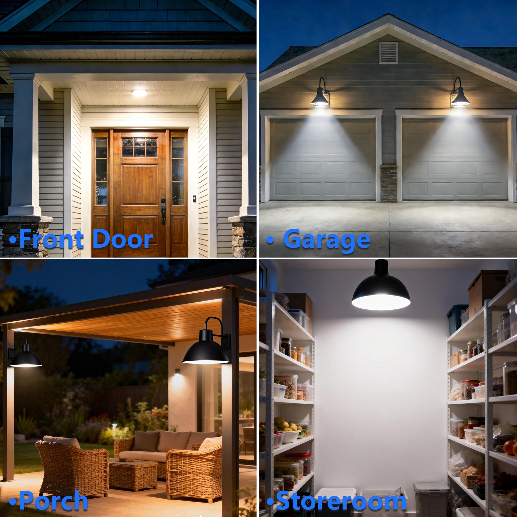 Kasotile Motion Sensor Bulb LED Light E26/e27, 6000k Light, 12w High Power, Energy Saving, Covers Entire Corridor, 6pcs Pack