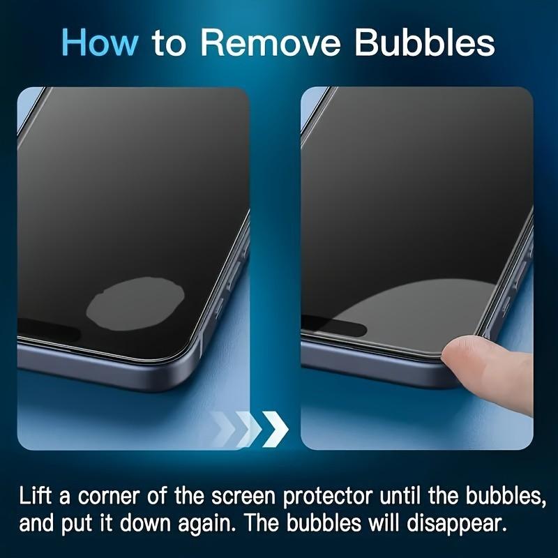 Matte Privacy Ceramic Screen Protectors for iPhone 17/16/15/14/13/12/11, Anti-Scratch & Anti-Fingerprint Design, Full Coverage Protection