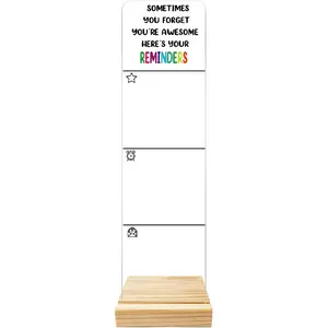 Monitor Memo Board Computer Monitor Memo Board Acrylic for Computer Monitors Laptop And Desktop No Screen Damage With Removable Design 12.6x 3.15 x 0.2 inches