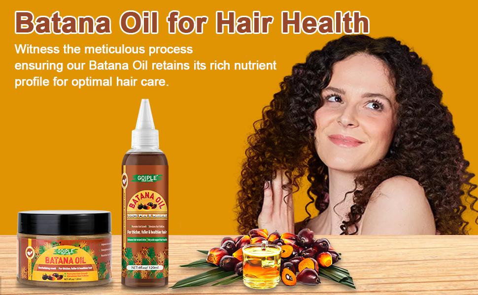 Batana Oil for Hair Growth - Organic Hair Oil for Thicker Hair, Natural Raw Oil for Healthy Hair Care Thickening Boost Repair Haircare Conditioner Batana Oil for Hair Growth - Organic Hair Oil for Thicker Hair, Natural Raw Oil for Healthy Hair Care Thickening Boost Repair Haircare Conditioner