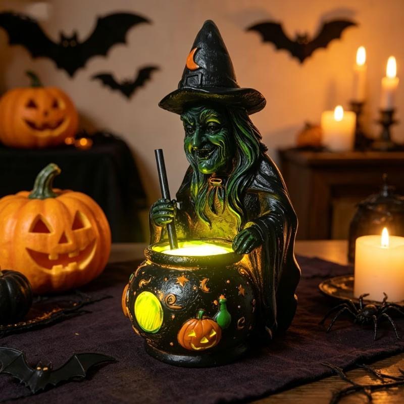 Witch/Ghost Desktop Lamp for Indoor Bedroom, Living Room & Office, Home Decor, Decorative Light, Decoration Lamp, Bedside Table Light, Spooky Halloween Gift, Elegant Design #GLOBAL PICKS