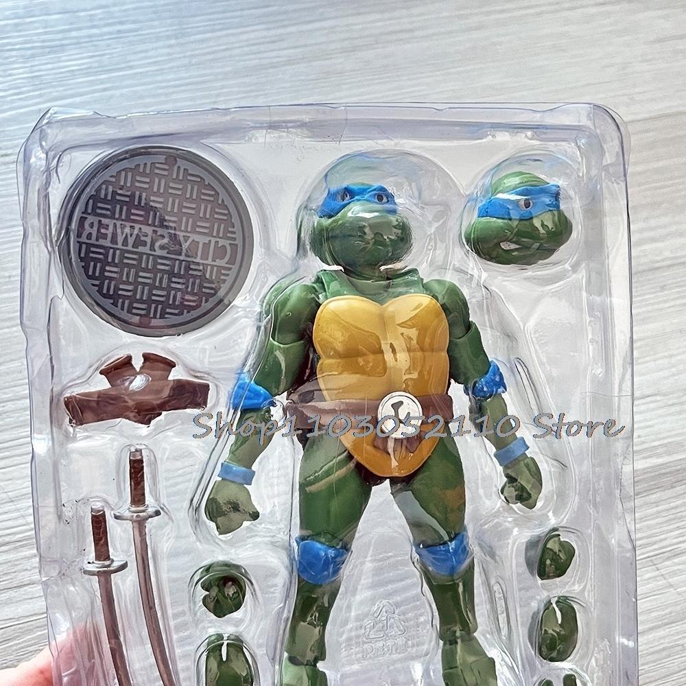 SHF Ninja Turtle Figure Neca 1990 Film Version Turtles Action Figure Raphael Leonardo Michelangelo Donatello Model  Gifts