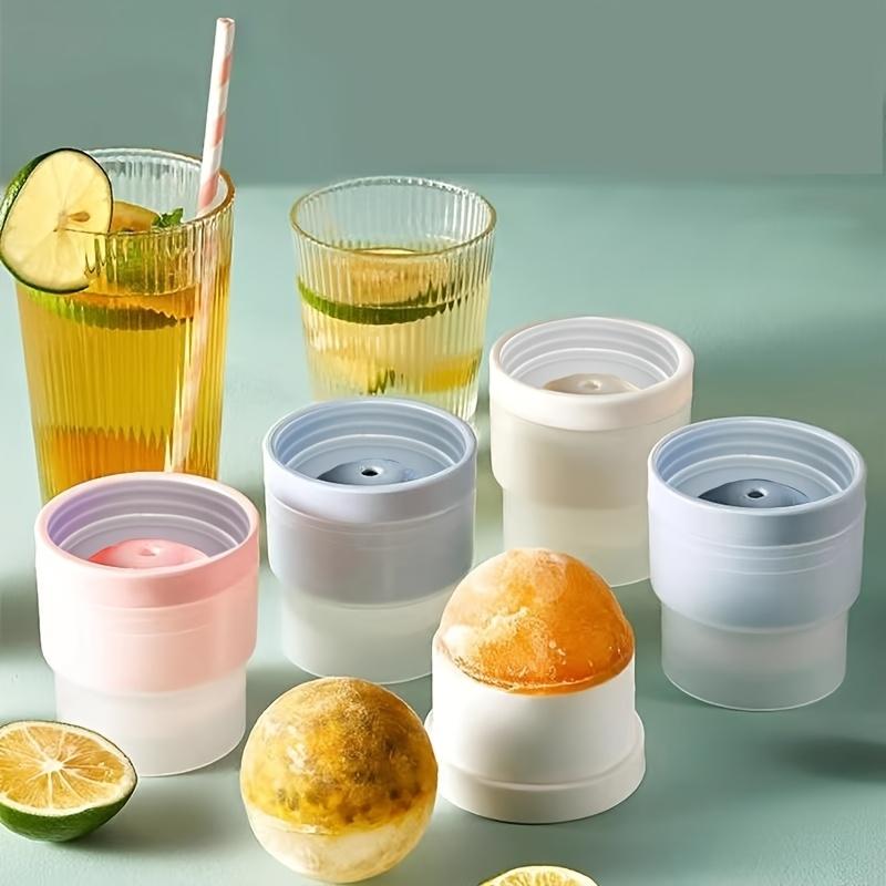 3Pcs XL Sphere Ice Molds | Easy-Release Silicone Ice Ball Maker for Iced Coffee & Drinks | Reusable Leak-Proof Round Ice Tray | Aesthetic Kitchen Gadgets