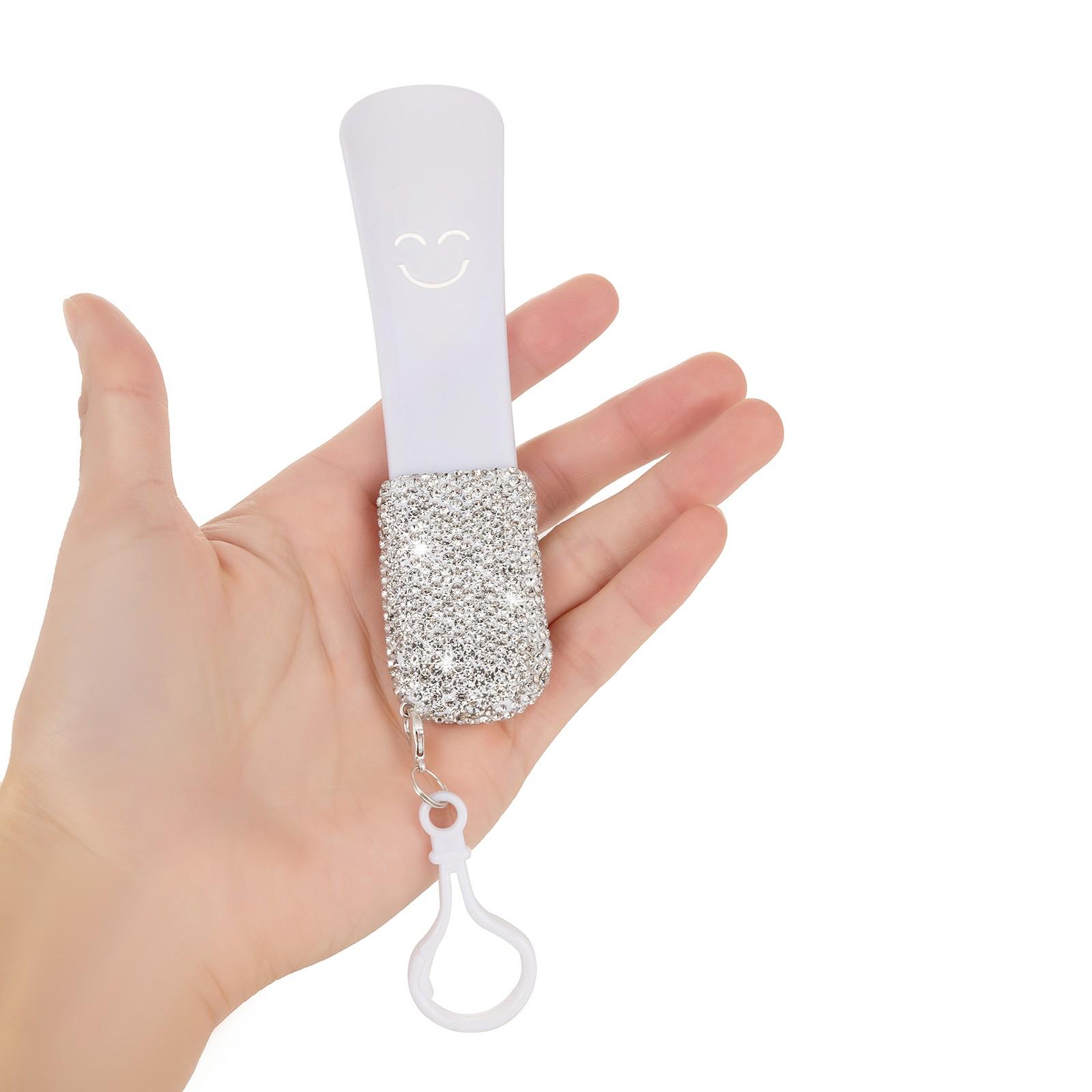 1pcs Diamond Shoehorn, Portable Plastic Shoe Lifter for Women, Convenient and Easy-To-Carry Footwear Aid, Perfect for Daily Use