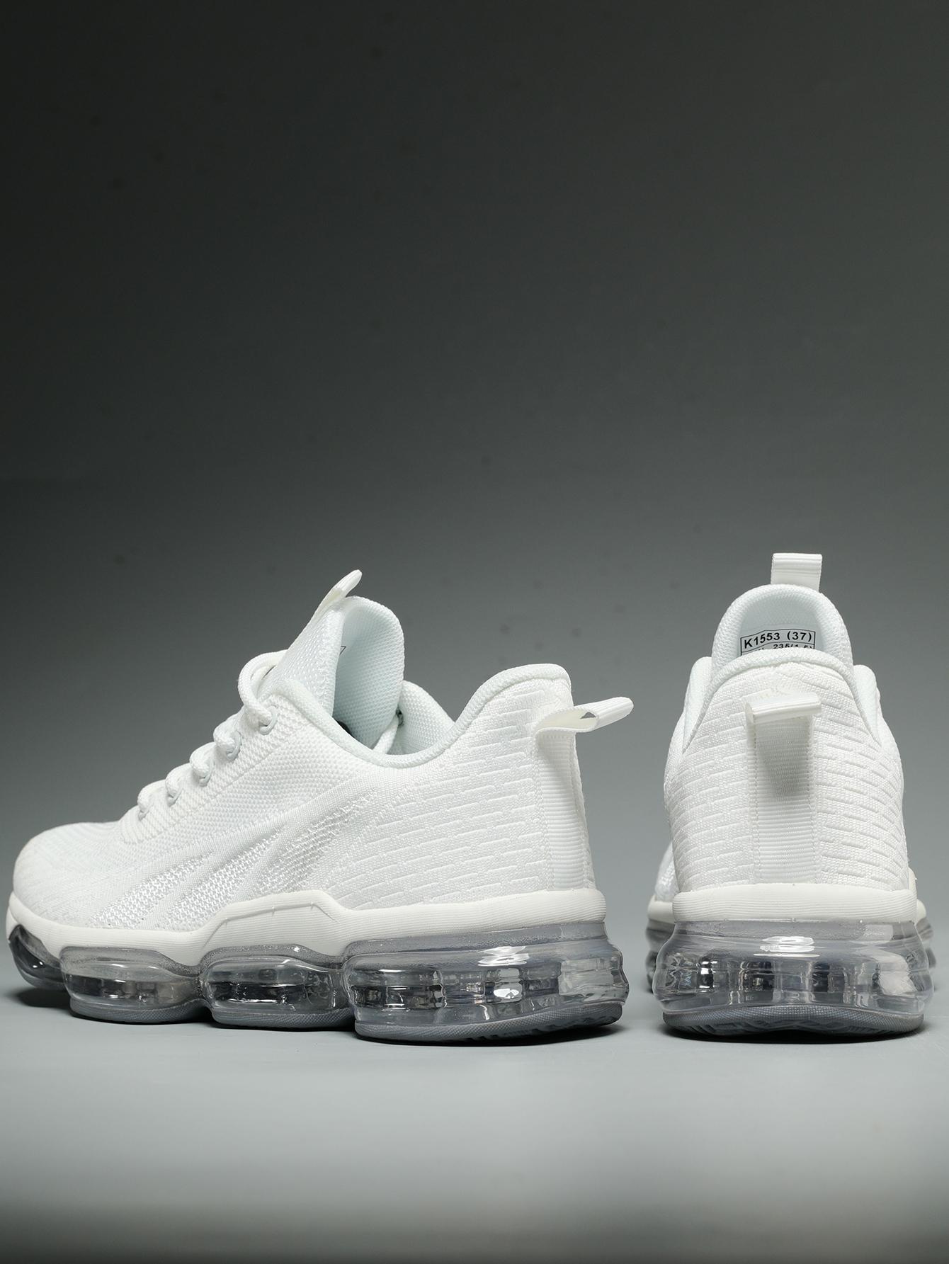 Women's Sporty Solid RoundToe Laces Trainers,Sporty Lightweight Breathable Running Shoes For Exercise & Daily Wear,Sporty Shoes For Outdoor Workout Running Runner Sports Shoes Closed Training Walking Shoes Athletic Sneaker Footwear Casual Girl Outdoorfun