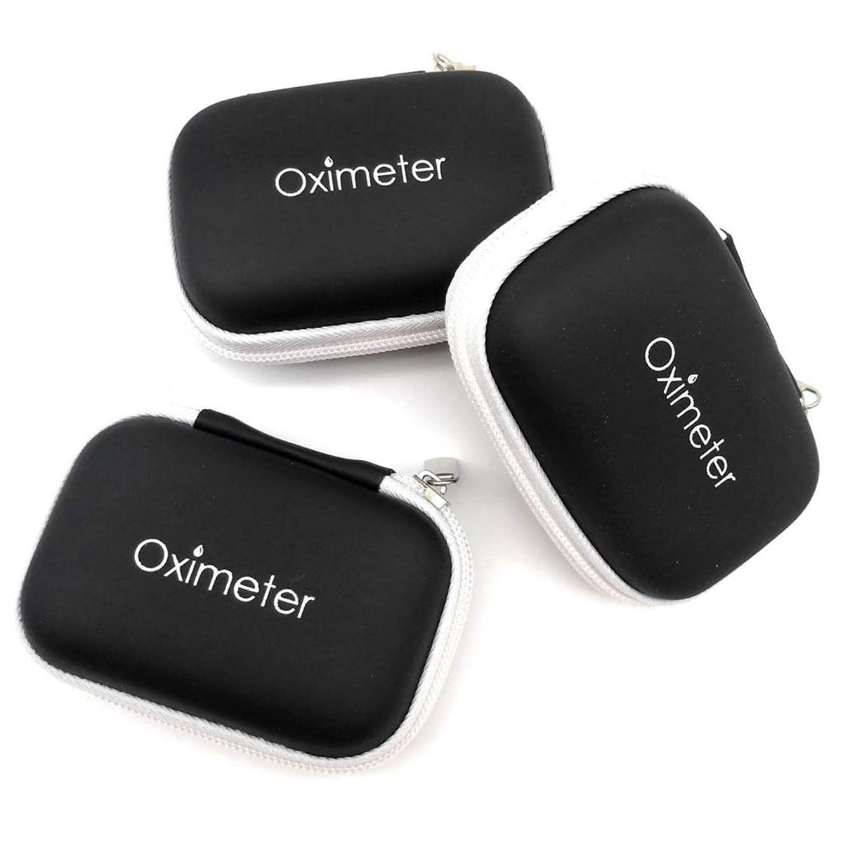 Pulse Oximeter Storage Case, Durable Protective Cover for Medical Equipment, Portable Design with Compact Size for Easy Carrying, Ideal for Home Use & Travel, Space Saving Storage, Travel Organization Pouch