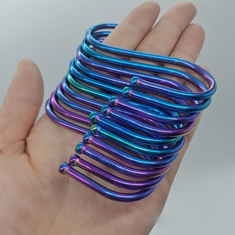 10pcs Stainless Steel S-Shaped Hooks, Heavy-Duty Hooks for Hanging, Sturdy And Durable Hooks, Multifunctional Bathroom Hooks, Home Storage Organizers, Suitable for Kitchen, Workshop, Bathroom, And Garden, Home Hardware Accessories.