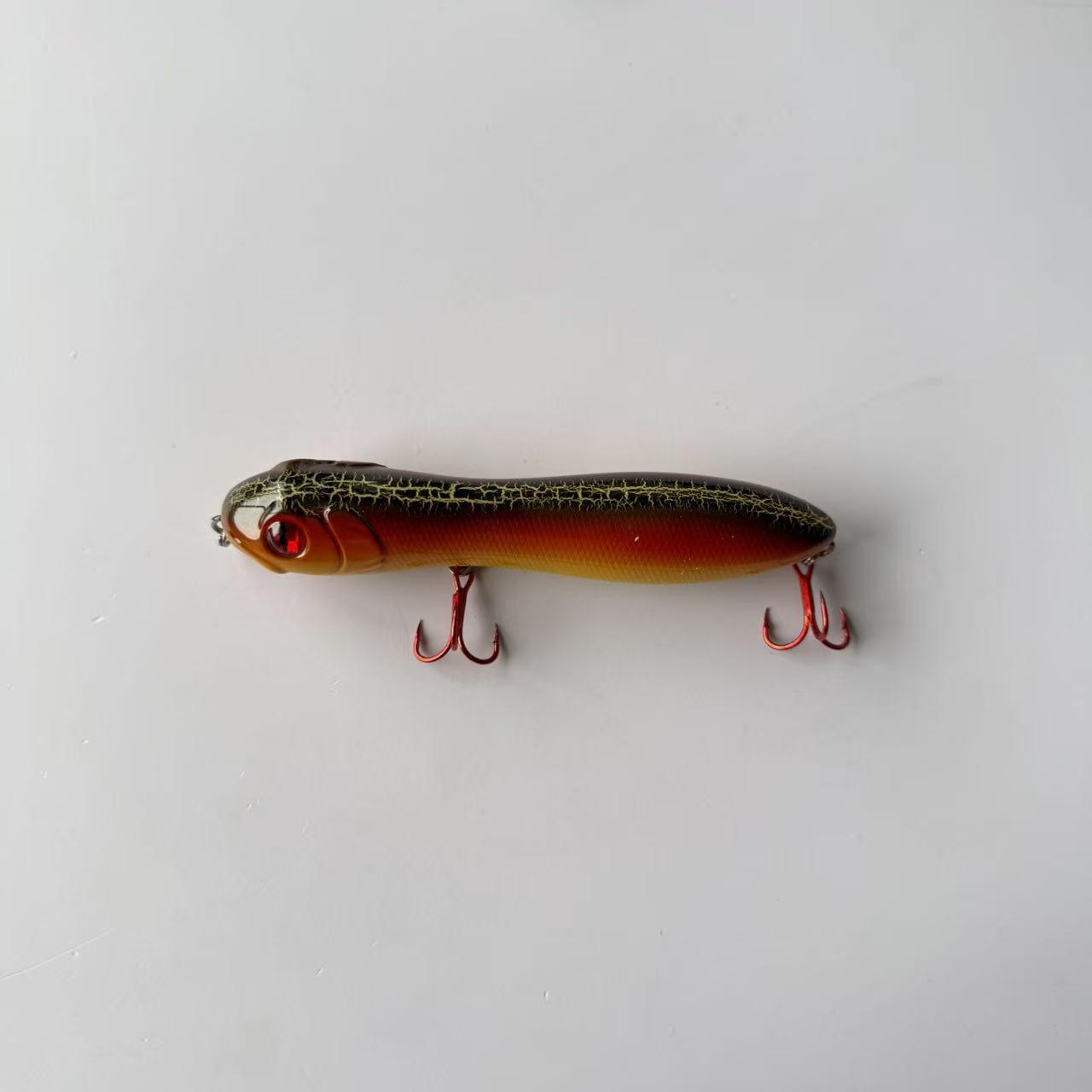 Large brand replica, popular, 1pcs, floating water snakehead pencil lure lure, water surface series word dog pout mouth catfish bait, suitable for freshwater and seawater fishing accessories, fishing gear and supplies