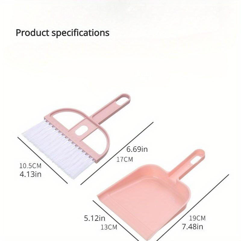 Mini Pet Broom Set, Plastic Feces Cleaning Spatula for Hamster & Guinea Pig, Household Tabletop Cleaning Tools, 1pcs