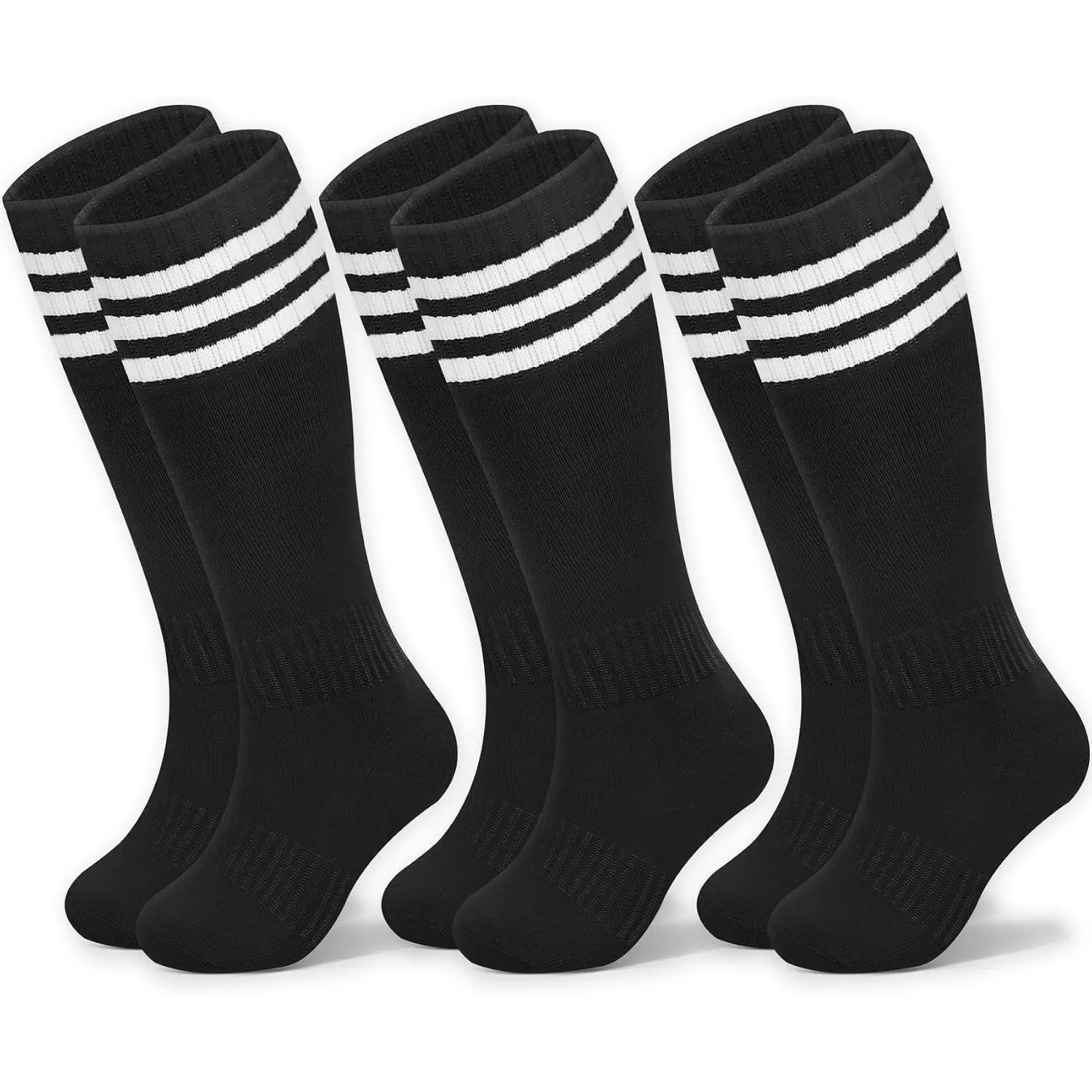 Kids Soccer Socks for Girls and Boys - Long Cotton Soft Athletic Knee High Calf Tube Socks for Baseball Softball Football School Sports OutdoorGift