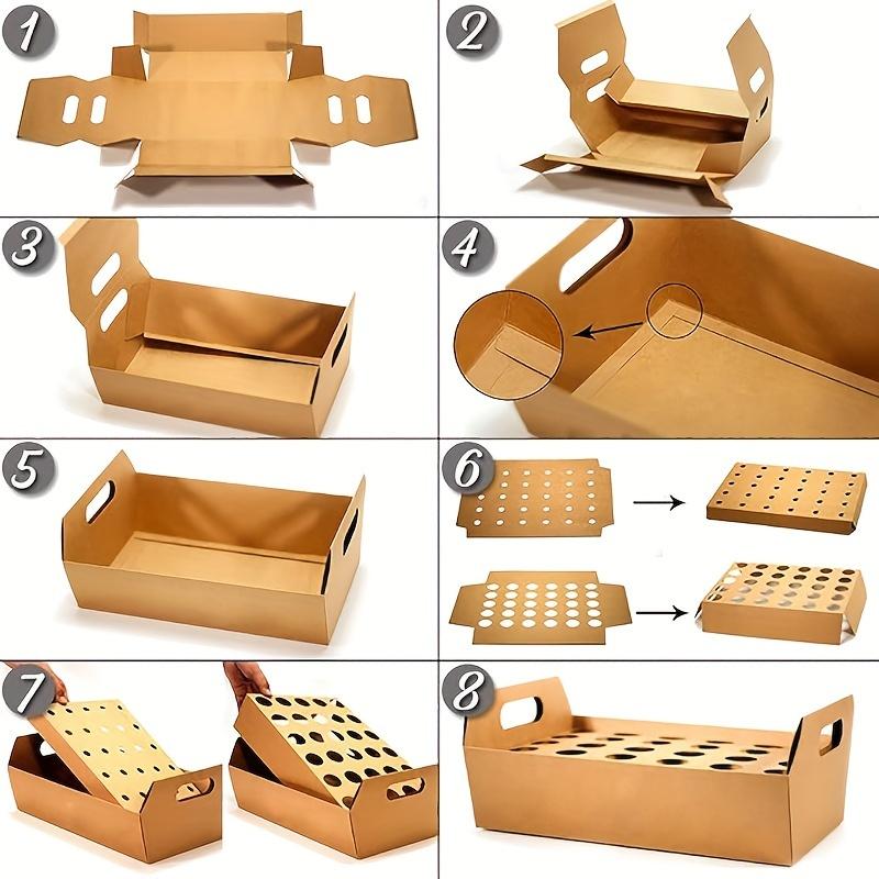 Set party confetti box, wedding confetti gift box, 30 confetti paper tubes with 30 holes