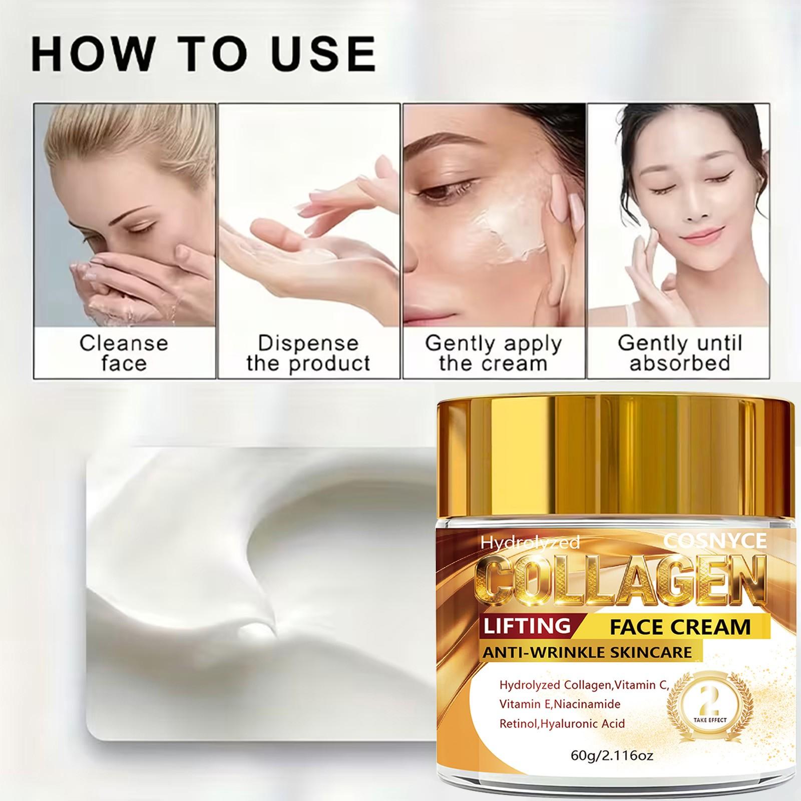 Retinol Care Cream, Luxurious Moisturizing Nourishing, Sensitive Skin Choice, Dual Effect Summer, Soft Fine Skin, 60g