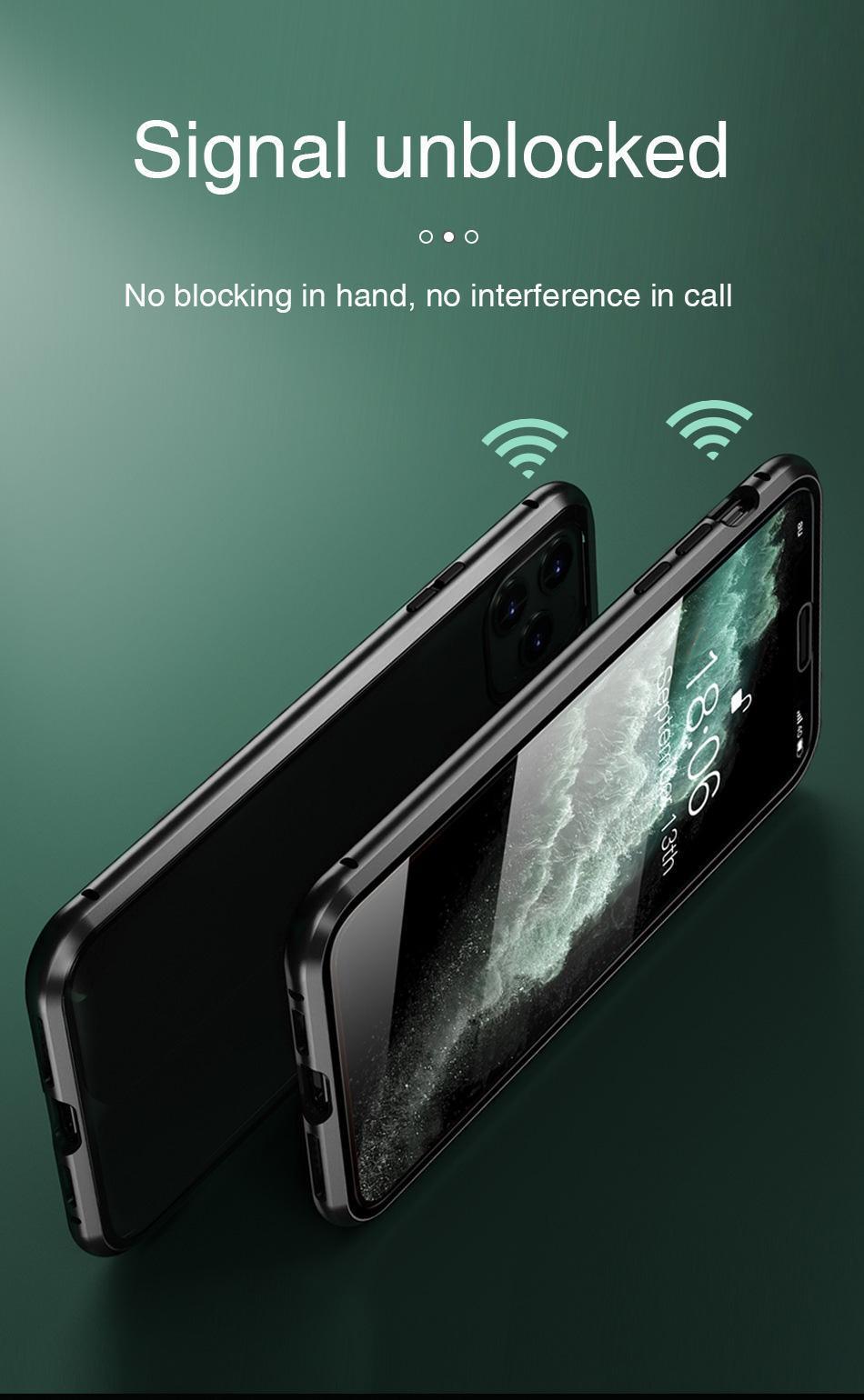 Anti Spy peeping Privacy Glass + Metal Magnetic Adsorption Case For iPhone 16 15 14 Plus 13 12 Mini 11 Pro X XS Max XR Cover