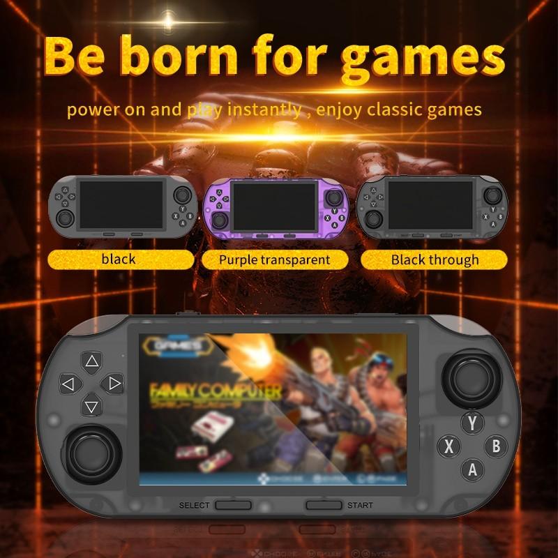 Sf3000 Retro Handheld Console, Open Source Linux System, IPS HD Screen, Dual Joysticks, USB Charging Battery, Portable Gaming Computer, Game Console