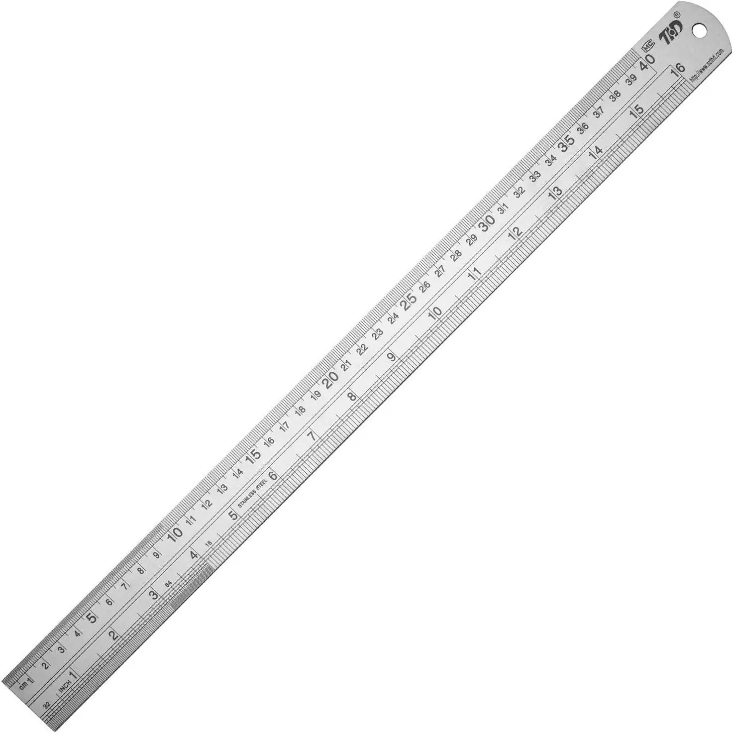 Metal Ruler 16 Inches Stainless Steel 1 Pack