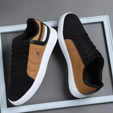 【Black Friday】Men’s Low-Top All-Season Sneakers, Casual Color-Block Lace-Up Walking Shoes with Comfortable, Breathable Design for Outdoor Walking and Workouts