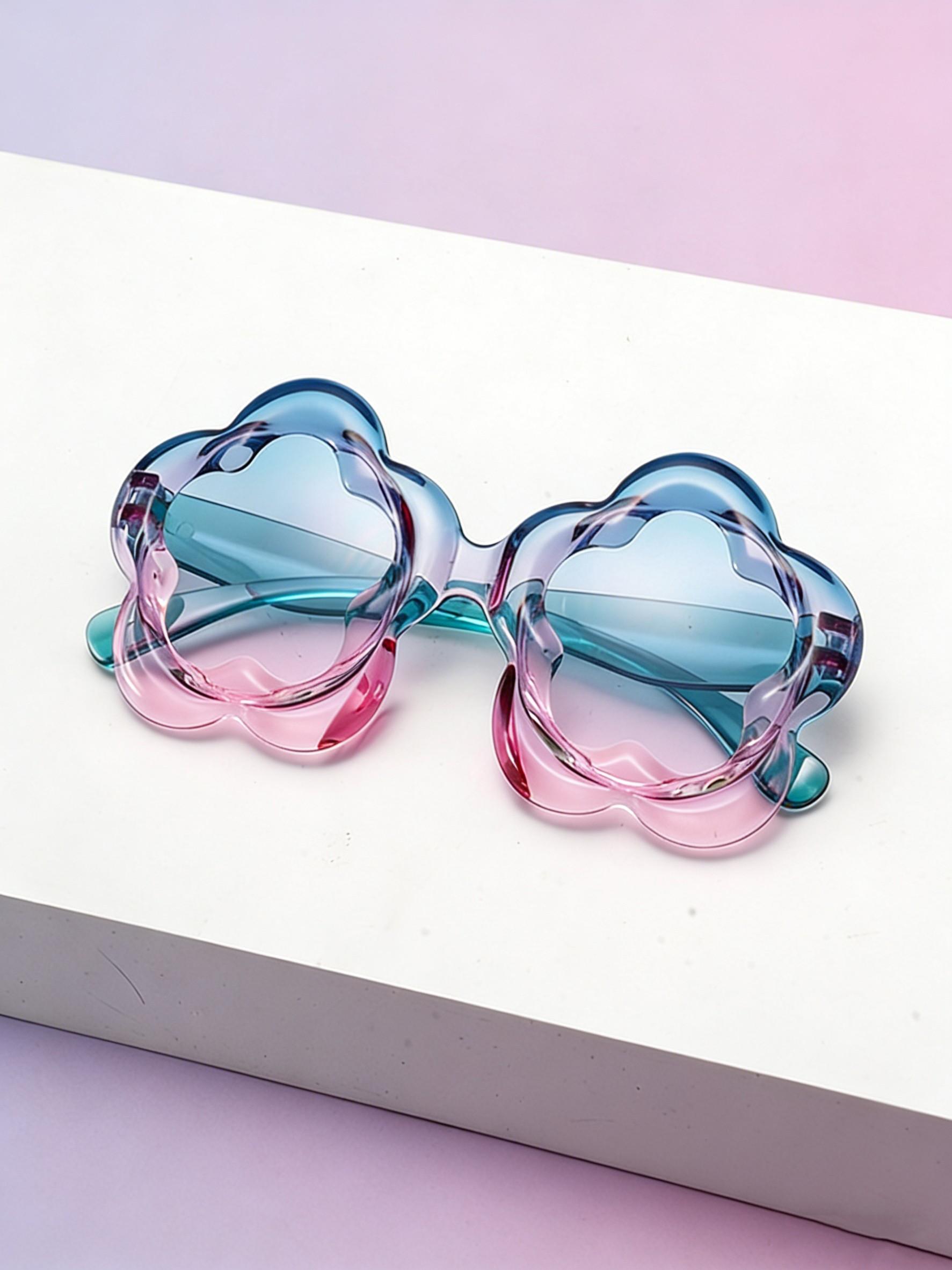 Women's Fashion Sunglasses, Jelly Style Lace Frame, Cute Sweet Beach Vacation, College Party, Perfect Gift for Parties