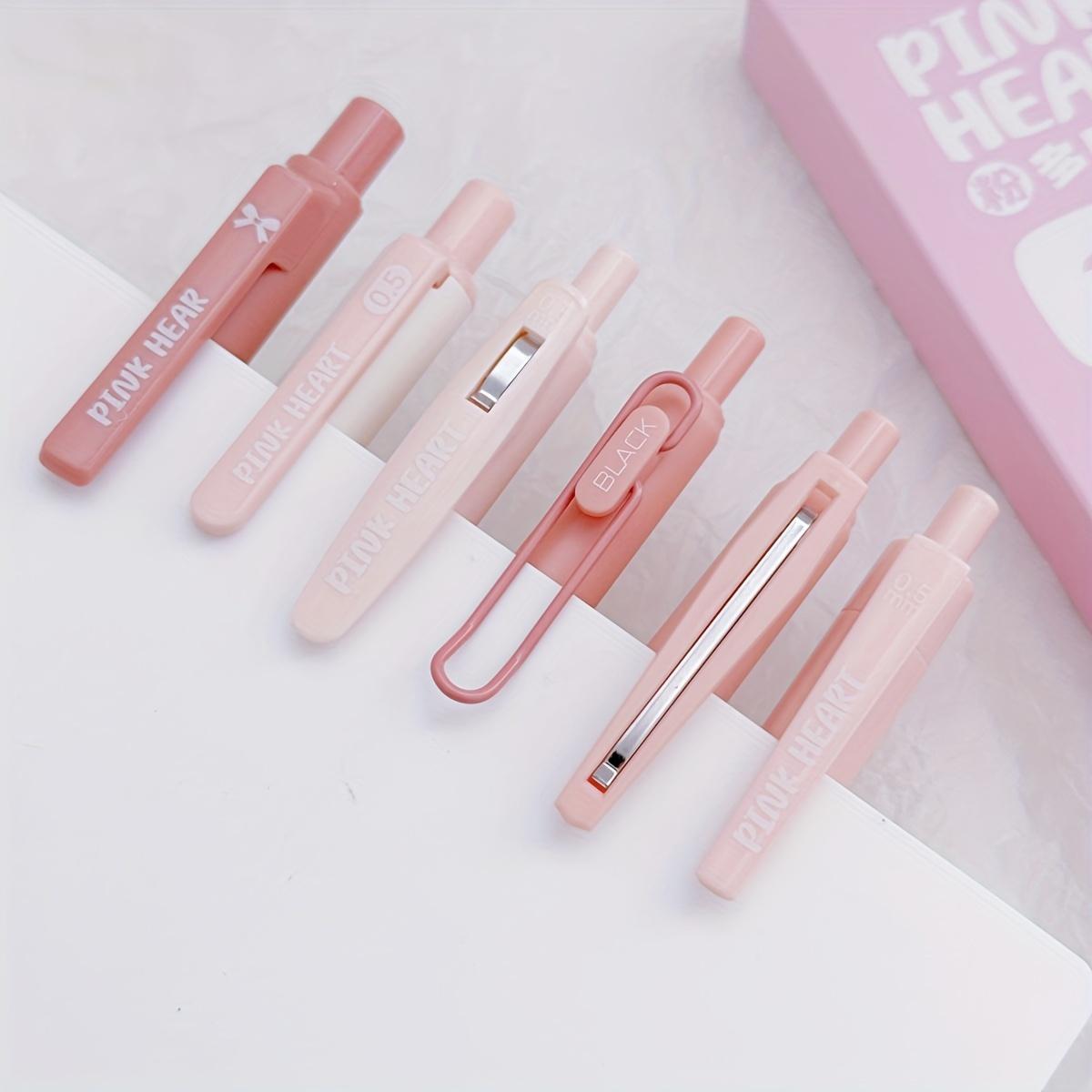 0.5mm Ink Gel Pens, 6pcs Set Stress Relief Dopaamine, Student Writing Pens, Office Stationery Supplies