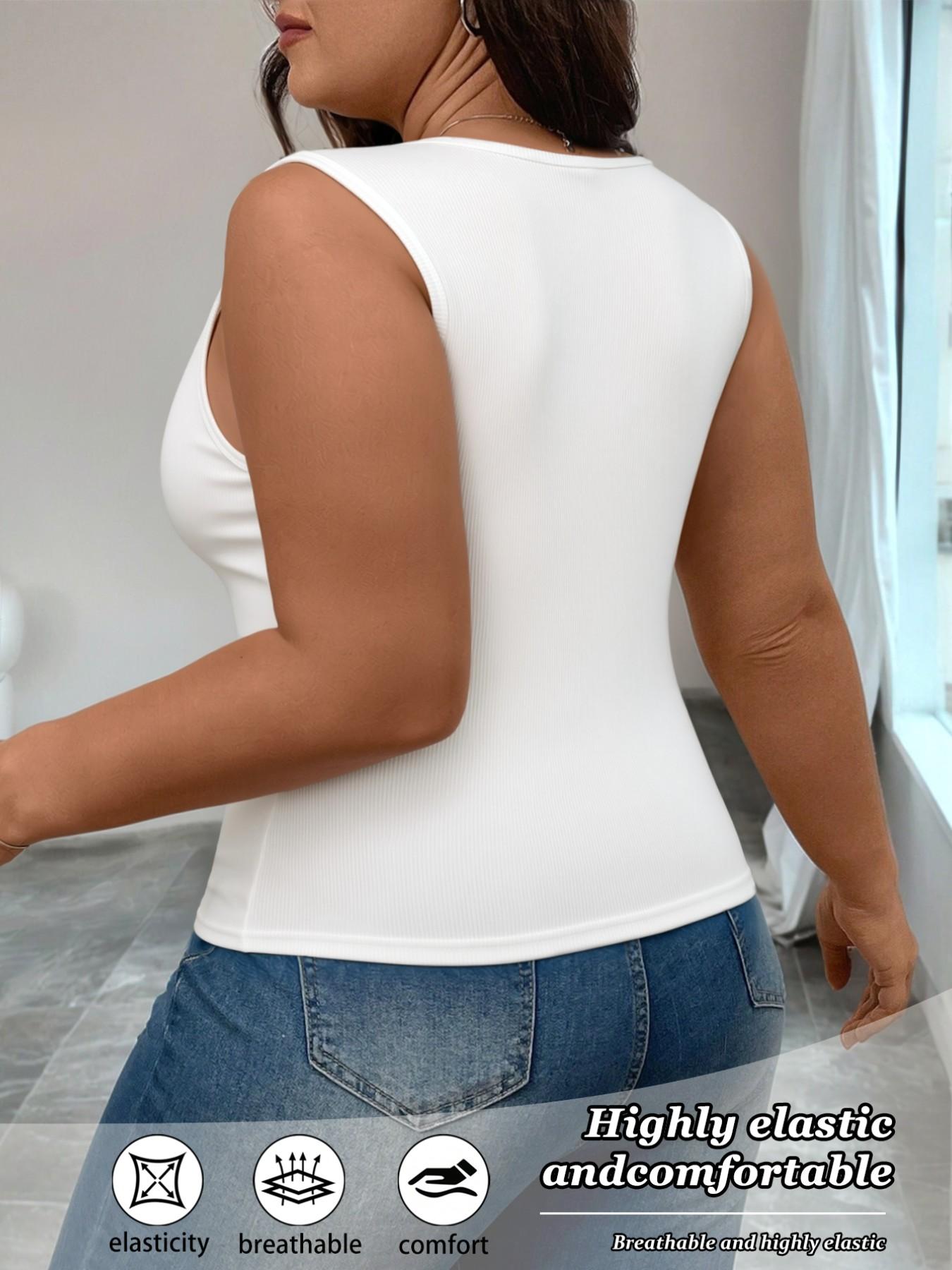 3-Pack Plus-Size Women's Camisoles | Best-Selling, Versatile, High-Stretch Lace Tank Tops | Dress Up or Down | An Essential Layering Piece