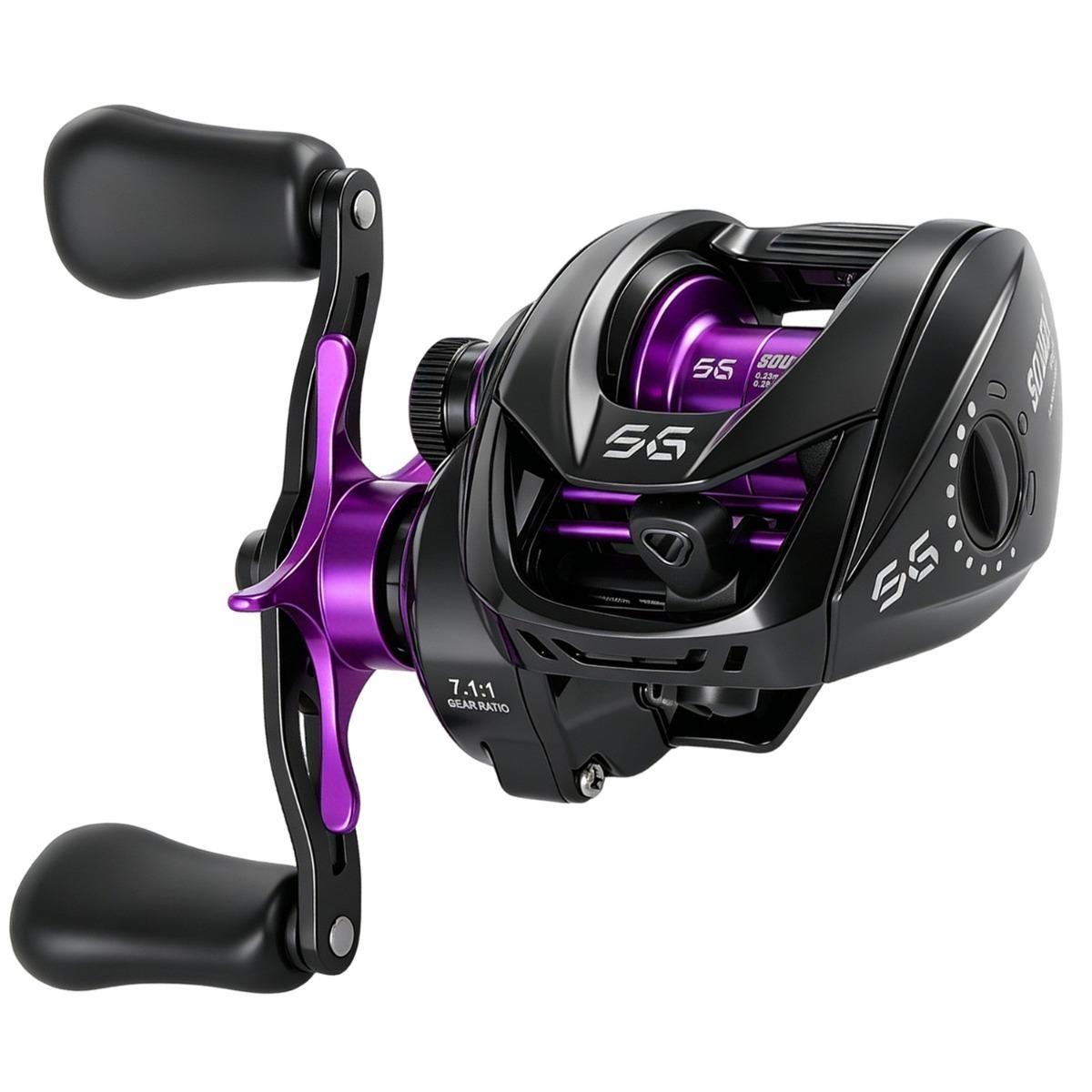 Baitcasting Fishing Reel Ultralight 4+1BB/6+1BB 7.2:1/7.1:1 Gear Ratio DC Baitcaster Reel Smooth and Sensitive, Fishing Reel for Freshwater Saltwater Fishing Baitcasting Fishing Reel Ultralight 4+1BB/6+1BB 7.2:1/7.1:1 Gear Ratio DC Baitcaster Reel Smooth and Sensitive, Fishing Reel for Freshwater Saltwater Fishing
