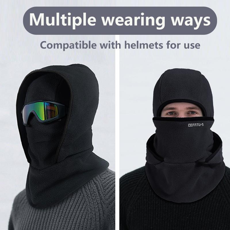 Winter Warm All-In-One Hat Scarf Ear Cover Balaclava Soft Comfort Outdoor Windproof Neck Warmer for Men Women Motorcycle Skiing Fishing, Windproof Face Mask