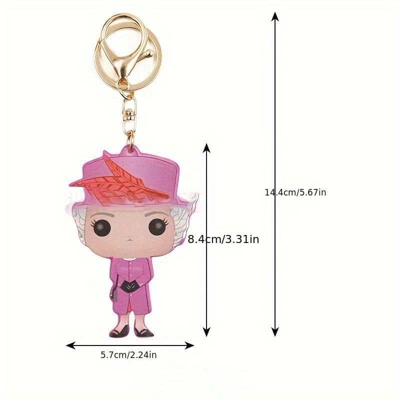 Elegant PU Material Keychain Bag Charm, Perfect for Car Key Decoration, Creative Gift for Anniversaries and Birthdays