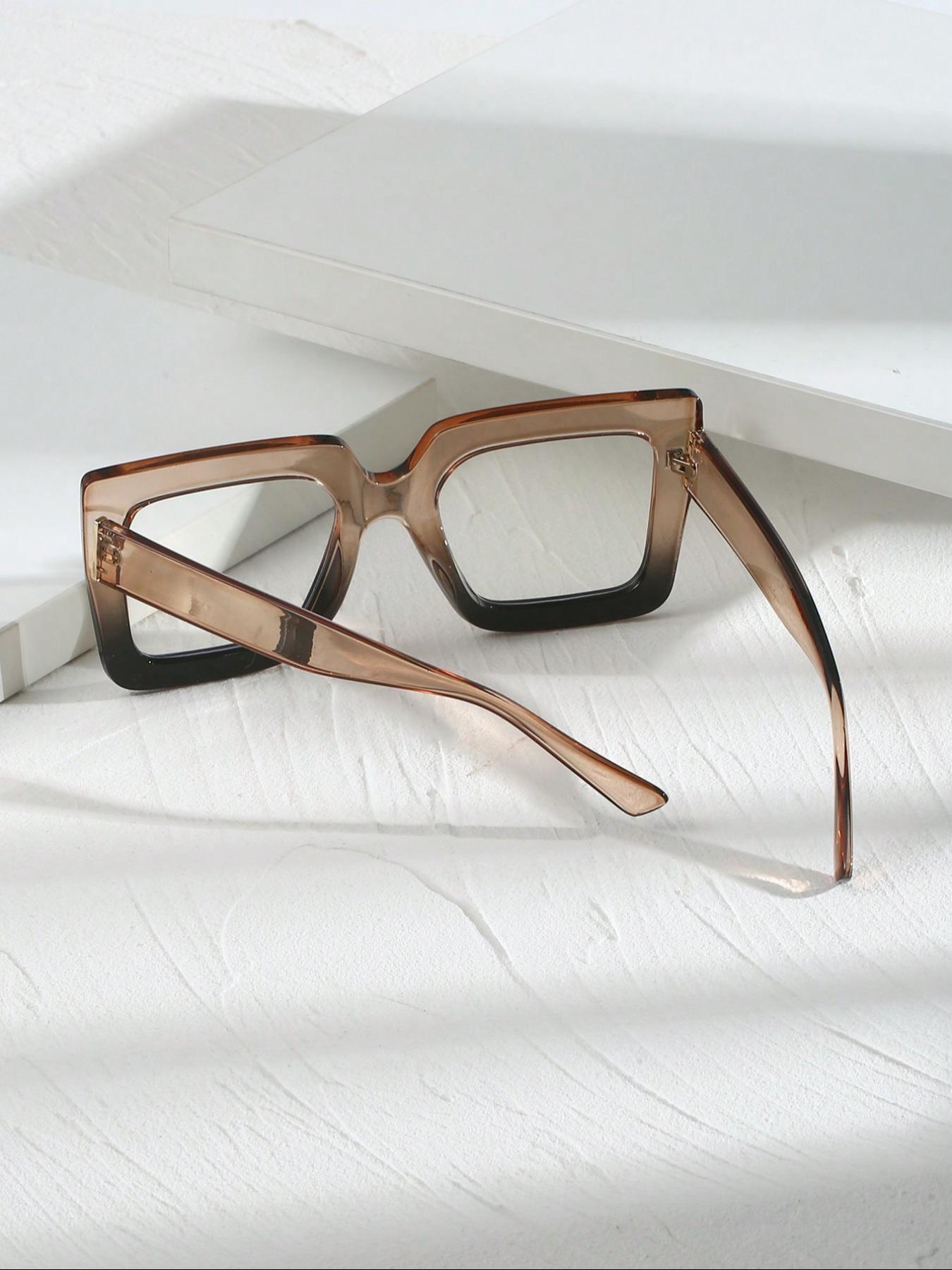 Unisex Vintage Oversized Eyeglasses, Stylish Trendy Eyewear, Trendy Casual Eyeglasses for Everyday Use, Fashion Accessories for Outdoor Activities