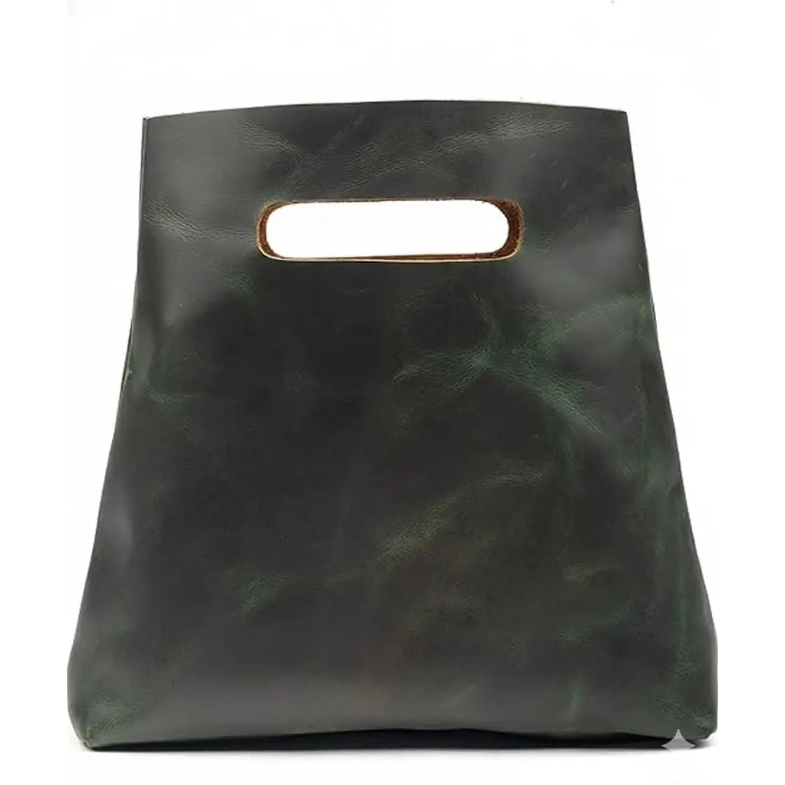 Minimalist Handbag  from Full Grain Leather and Sheepskin
