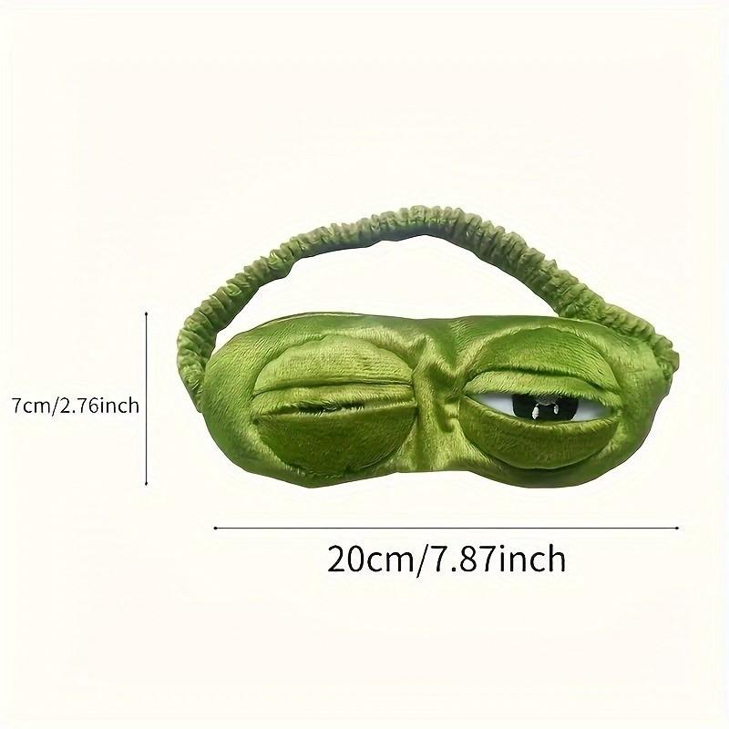 Cute Frog Sleeping Eye Mask for Comfort and Relaxation, Soft Travel Essential for Power Naps and Rest, Perfect for Eye Care