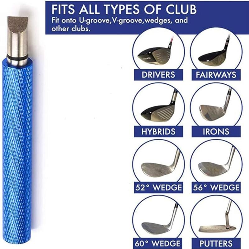Golf Groove Sharpener, Golf Club Groove Sharpener, Groove Sharpening Tool, Suitable for U & V-Grooves, Golf Accessories