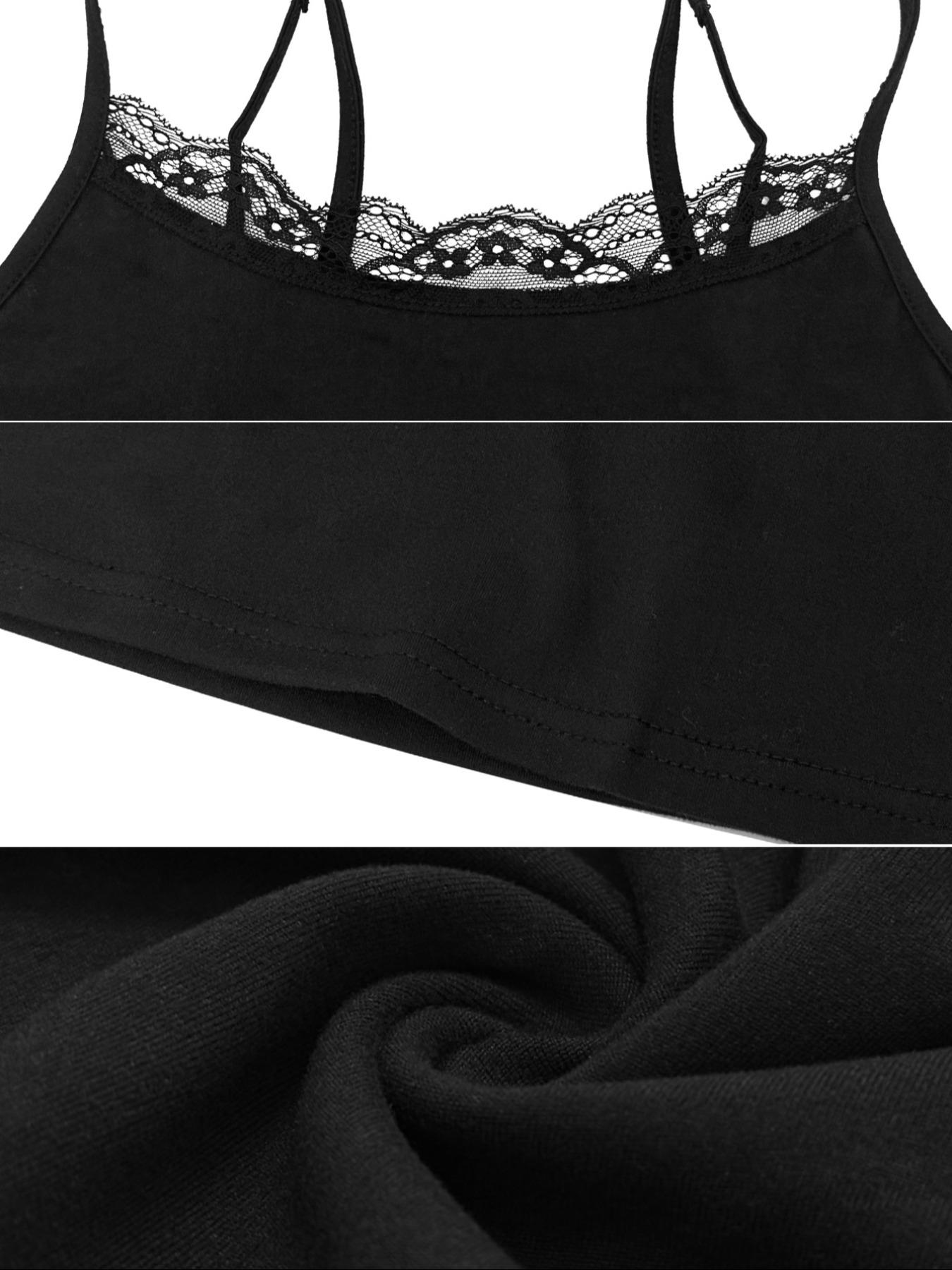 Women's Sweet Lace Trim Sleeveless Short Top, Fitted, Casual Plain Design, Perfect for Daily Wear & Stylish, Comfortable Fit