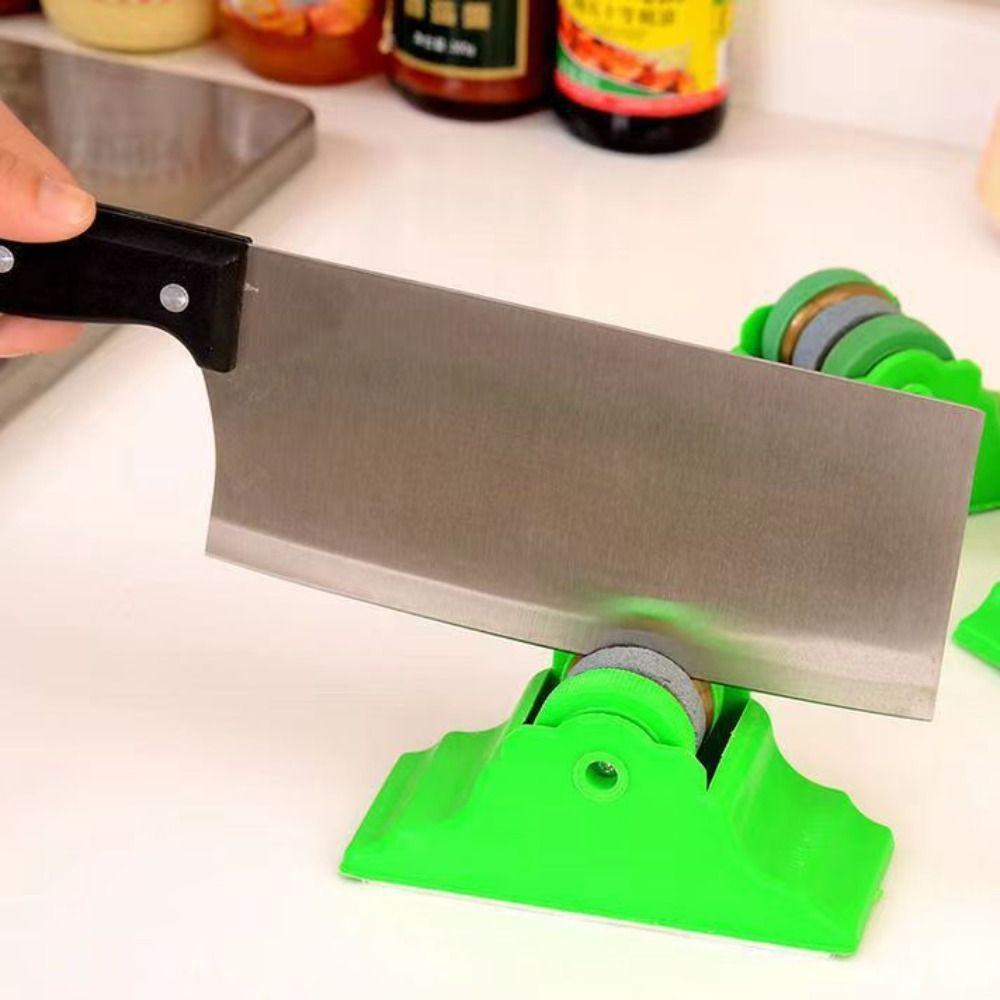 Base Kitchen Sharpening Tool Portable Self-adhesive Sharpening Stone ABS and Grinding Wheel Save Labour Kitchenware Sharpener