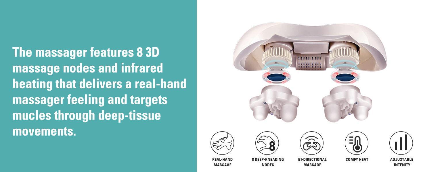 Electric Shiatsu Massage Pillow for Neck, Back, Shoulder, Leg & Foot - Relieve Muscle Pain, Perfect Gift for Men, Women & Family - Valentine's Day Present Electric Shiatsu Massage Pillow for Neck, Back, Shoulder, Leg & Foot - Relieve Muscle Pain, Perfect Gift for Men, Women & Family - Valentine's Day Present