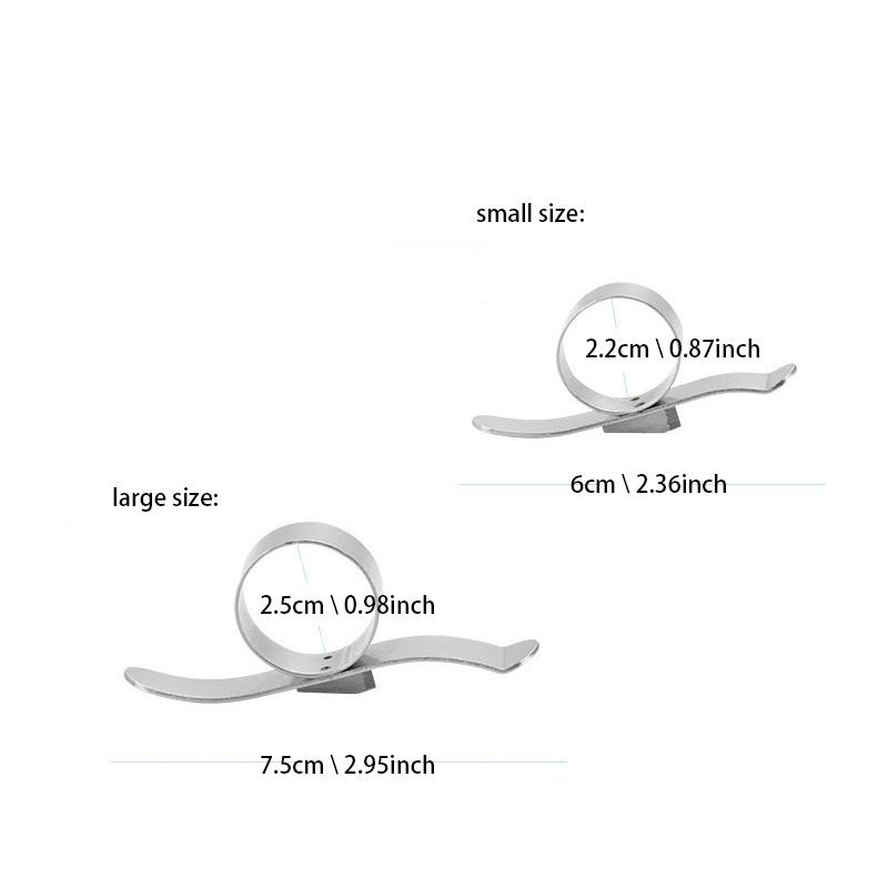 Creative Peeler, Stainless Steel Finger Ring Design, Easy Fruit Peel Tool, Innovative Citrus Slicer, Durable Kitchen Utensil，Stainless Steel Orange Peeler, Citrus Peeler Tool for Oranges, Lemons & Grapefruits, Easy Grip Fruit Peeler Gadget