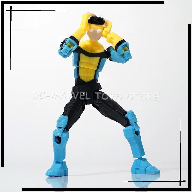 New In Stock 3d Printed Invincible Boy Stripe Mark Light Blue Mark Dummy13 T13 Multi-Jointed Shapeshift Action Figure Toys