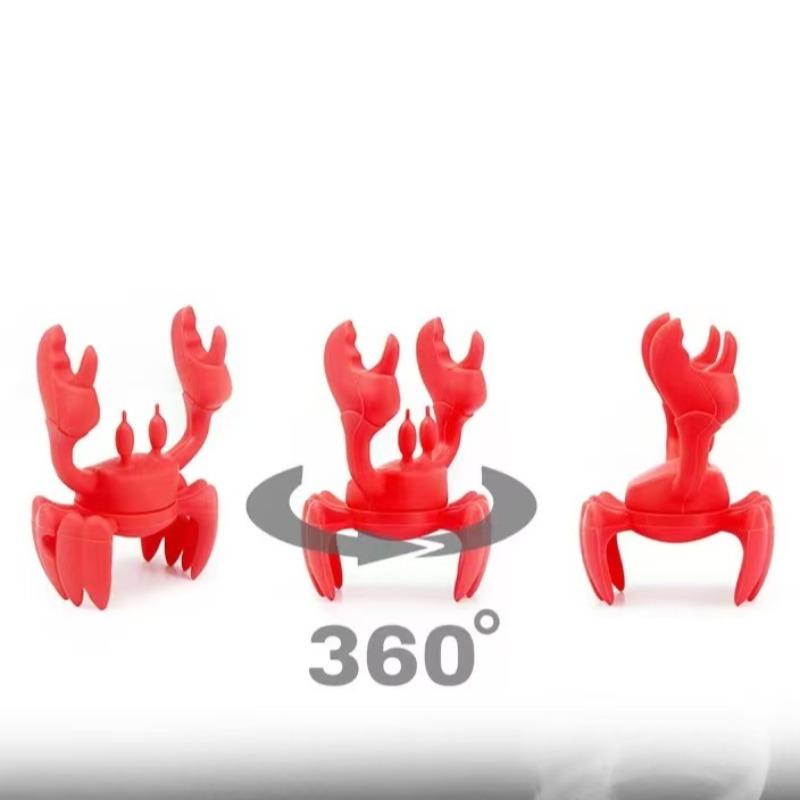 Creative Crab Silicone Utensil Holder Set, 3 Pieces Includes Spoon Rest, Heat Resistant Stand, Stove Steam Release Vent