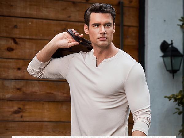 JMIERR Men's Plain Casual Muscle Shirts for Men Slim Fitted T Shirt V-Neck Longline Ribbed Tees Shirts Long Sleeve Gym Workout Athletic Menswear Tops,Men's clothing for Daily Wear,Fashion Outfits 2026 JMIERR Men's Plain Casual Muscle Shirts for Men Slim Fitted T Shirt V-Neck Longline Ribbed Tees Shirts Long Sleeve Gym Workout Athletic Menswear Tops,Men's clothing for Daily Wear,Fashion Outfits 2026