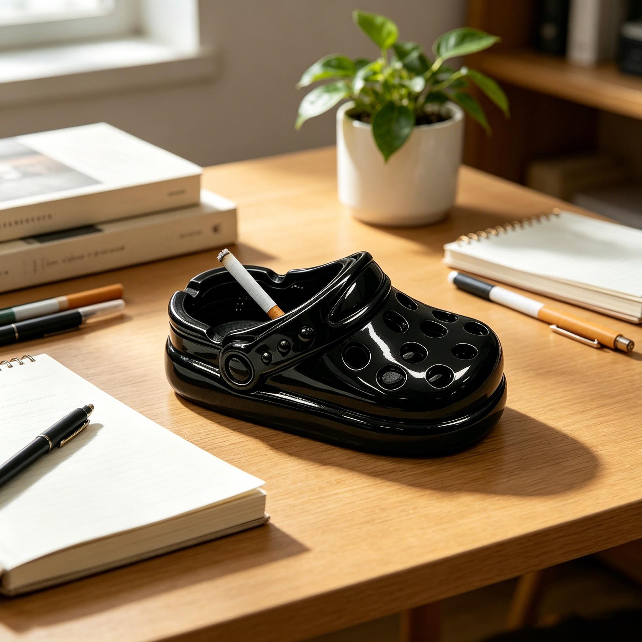 Creative Ceramic Ashtray, Cute Portable Ashtray for Home, Indoor, Outdoor, Patio, Office, Fashion Cigar Ashtray, Unisex Handmade Gift