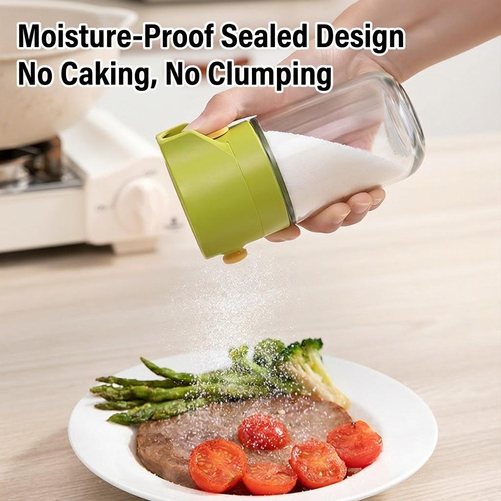 Quantitative Salt Dispenser, Sealed Moisture-Proof Seasoning Container, Ideal for Kitchen Use, Durable and Practical Design