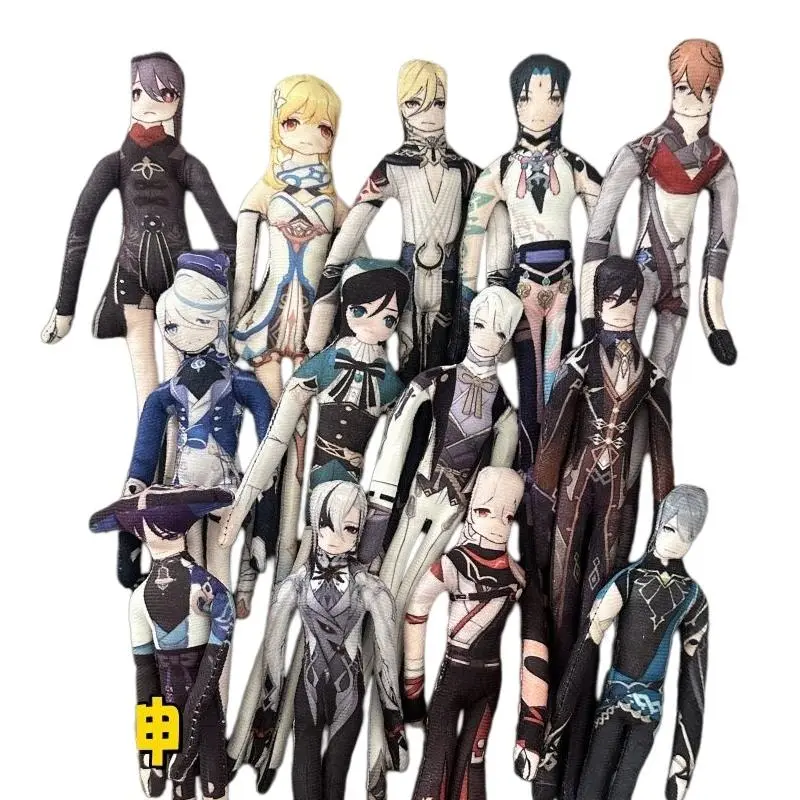 Genshin Impact Anime Cosplay Funny Doll Built-In Wire Randomly Place Actions Photo Props Game Cartoon Companion Gift for Fans