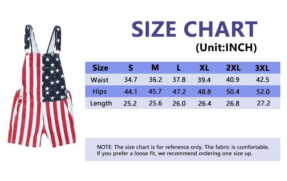 American Flag Overalls for Men and Women, Unisex Bib Pants with Soft Stretch Fabric, Breathable Summer Streetwear Outfit for Independence Day, Memorial Day, National Holiday Festivals, Parades, Parties and Casual Vacation Wear