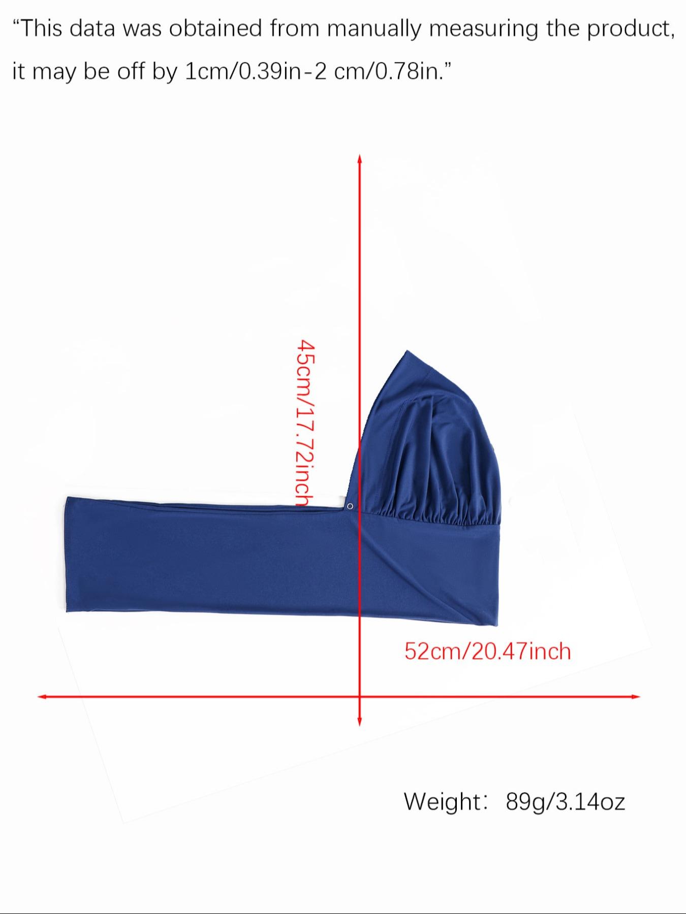 1pc Pre-Tied Elastic Muslim Headscarf, Women's Solid Color Hijab, For Muslim, Modal Material, Lightweight Breathable, Elegant Fashion Accessory