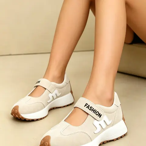 Women's Casual Sport Shoes, Low Top Sneakers, Chunky Sole Sneakers, All-Season Outdoor Athletic Footwear